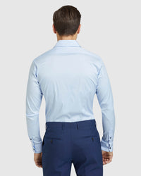 BLUE STRETCH TRAVEL SHIRT