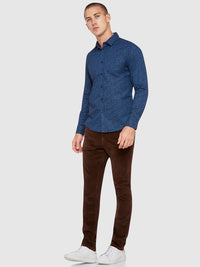 KENTON FLORAL PRINTED SHIRT NAVY