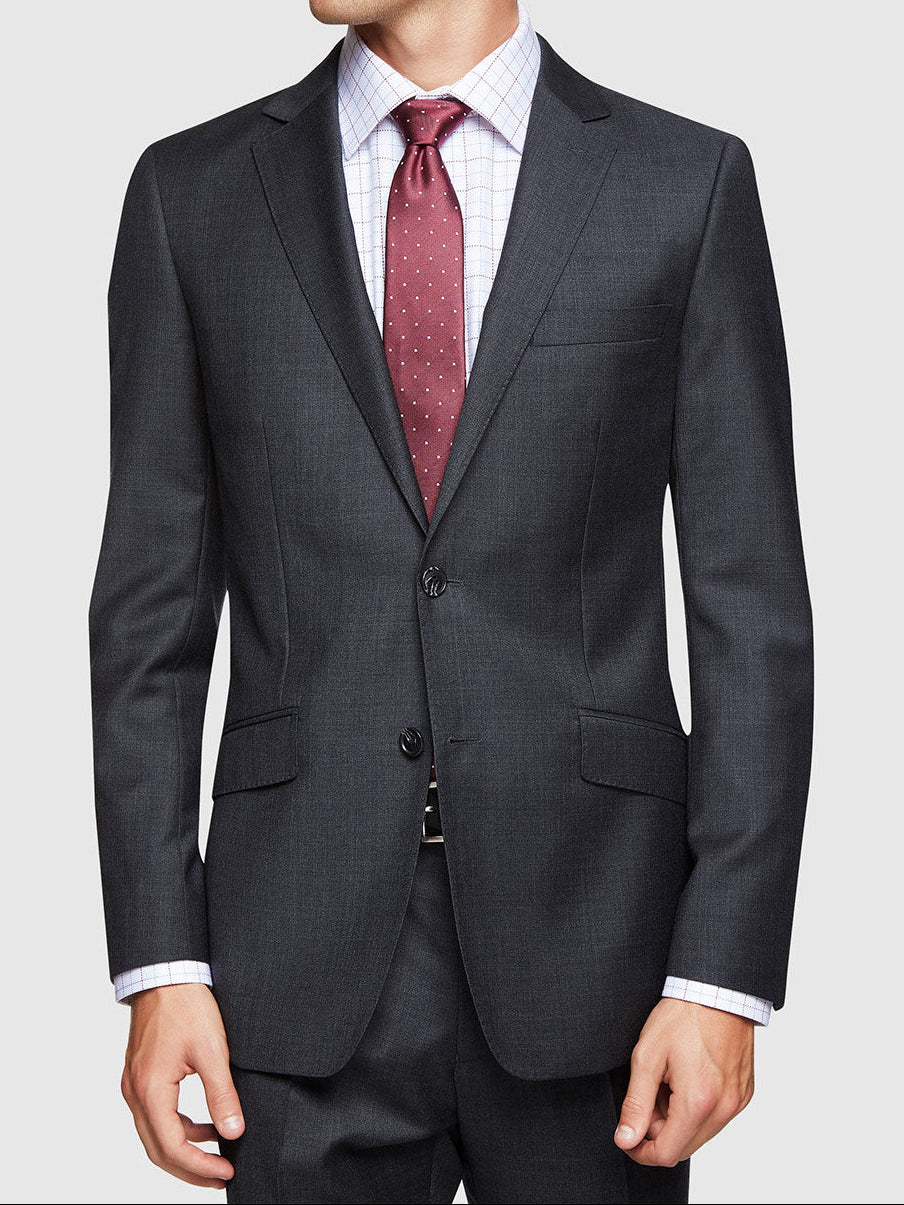 NEW HOPKINS WOOL SUIT JACKET CHARCOAL