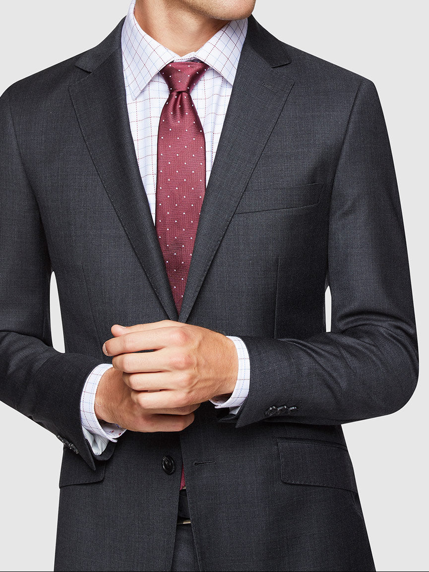 NEW HOPKINS WOOL SUIT JACKET CHARCOAL