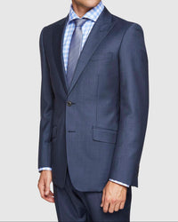 HOPKINS PEAK LAPEL WOOL SUIT JACKET