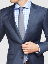 HOPKINS PEAK LAPEL WOOL SUIT JACKET PETROL