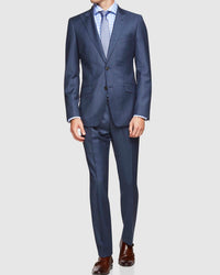 HOPKINS PEAK LAPEL WOOL SUIT JACKET