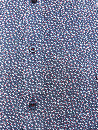 KENTON PRINTED SHIRT BLUE