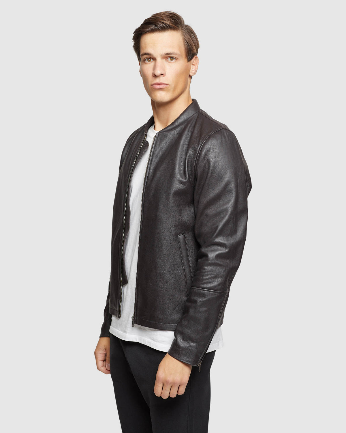 NOAH GOAT LEATHER JACKET MENS JACKETS AND COATS