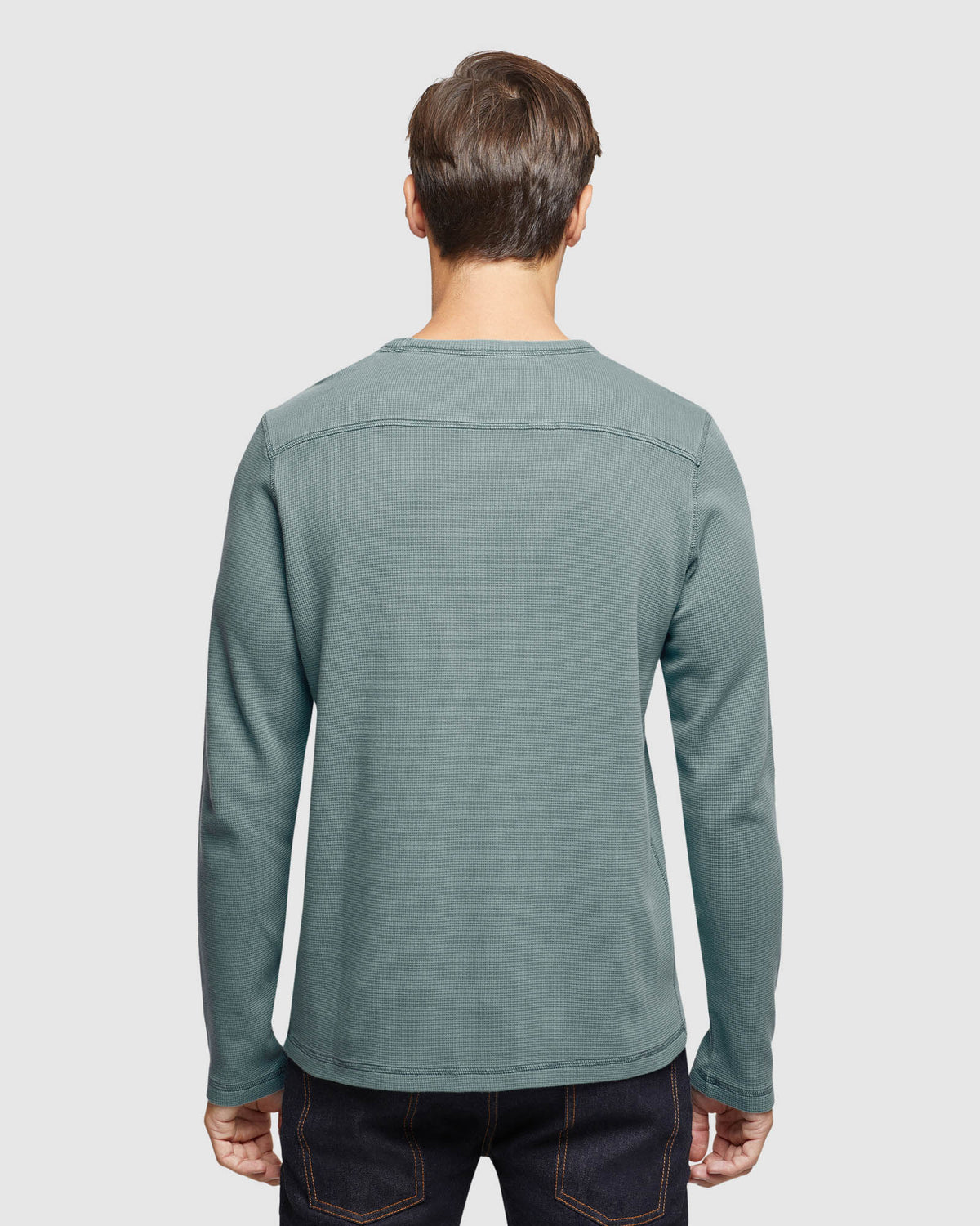 ALBERT WAFFLE CREW NECK L/S TEE MENS KNITS