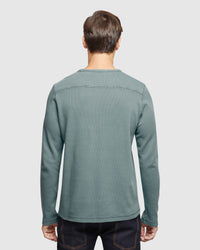 ALBERT WAFFLE CREW NECK L/S TEE MENS KNITS