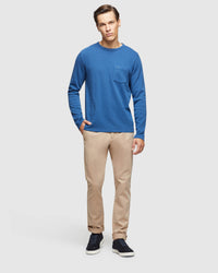 ALBERT WAFFLE CREW NECK L/S TEE MENS KNITS