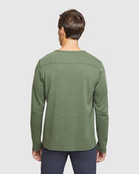 ALBERT WAFFLE CREW NECK L/S TEE MENS KNITS