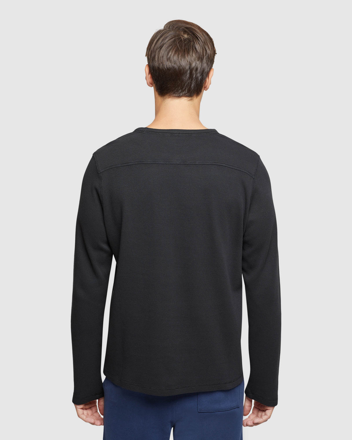 ALBERT WAFFLE CREW NECK L/S TEE MENS KNITS