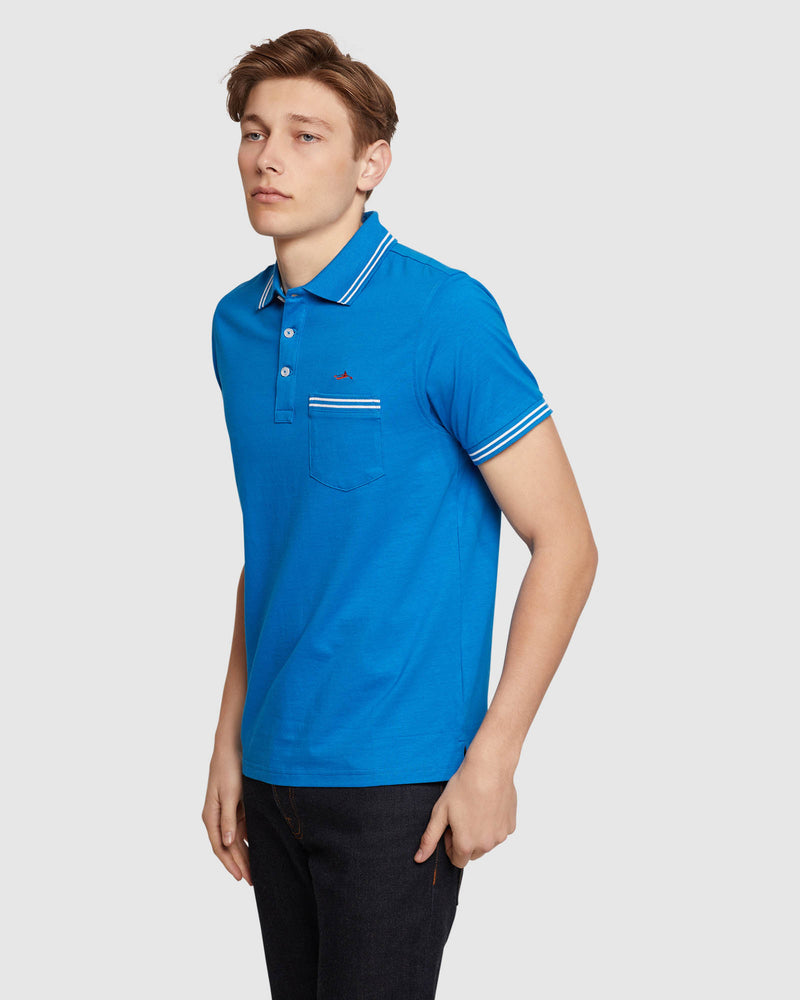 NICKSON TIPPING JERSEY POLO MENS KNITS