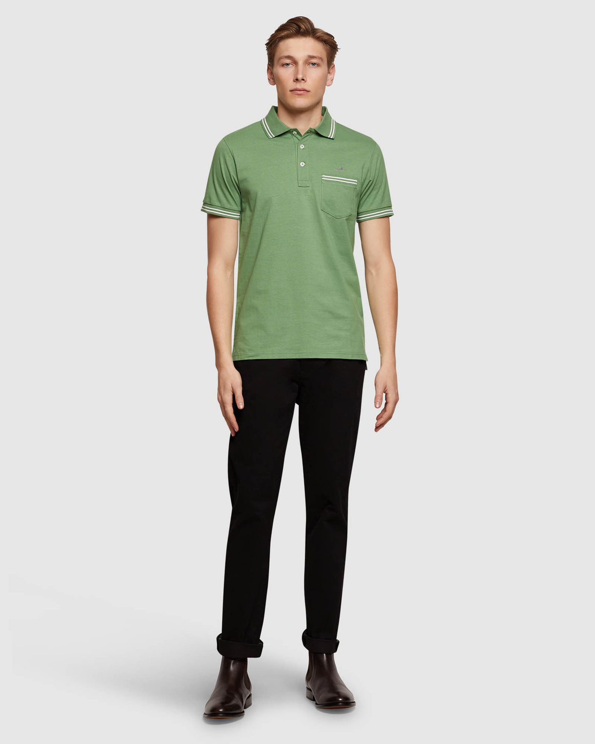 NICKSON TIPPING JERSEY POLO MENS KNITS