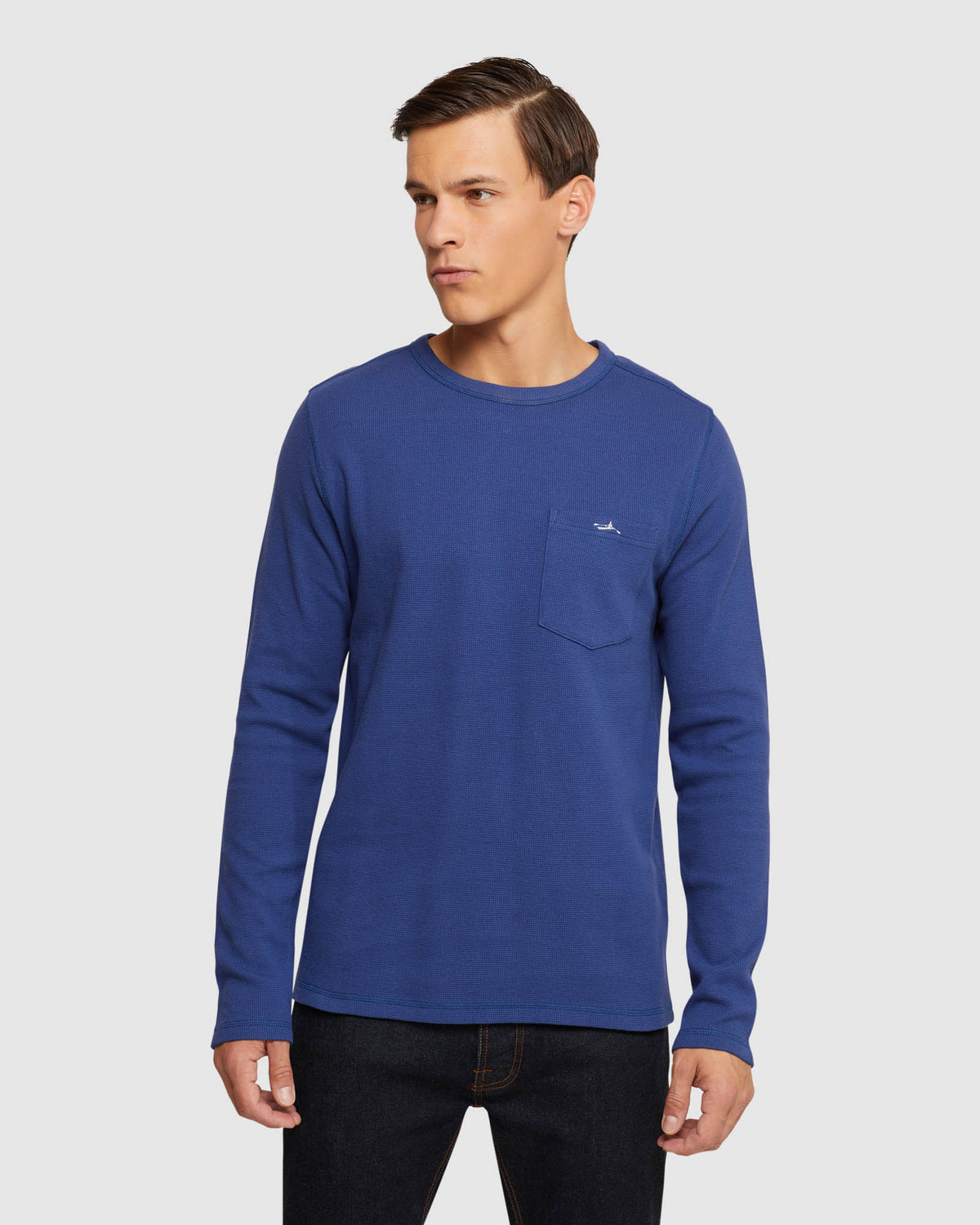 ALBERT WAFFLE LONG SLEEVE TEE MENS KNITS