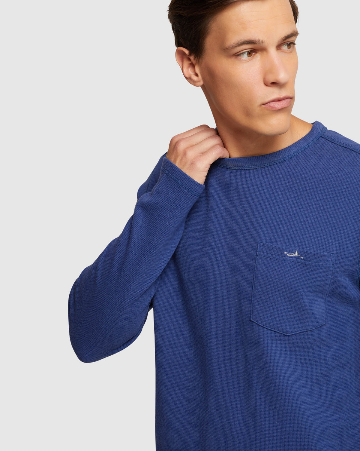 ALBERT WAFFLE LONG SLEEVE TEE MENS KNITS