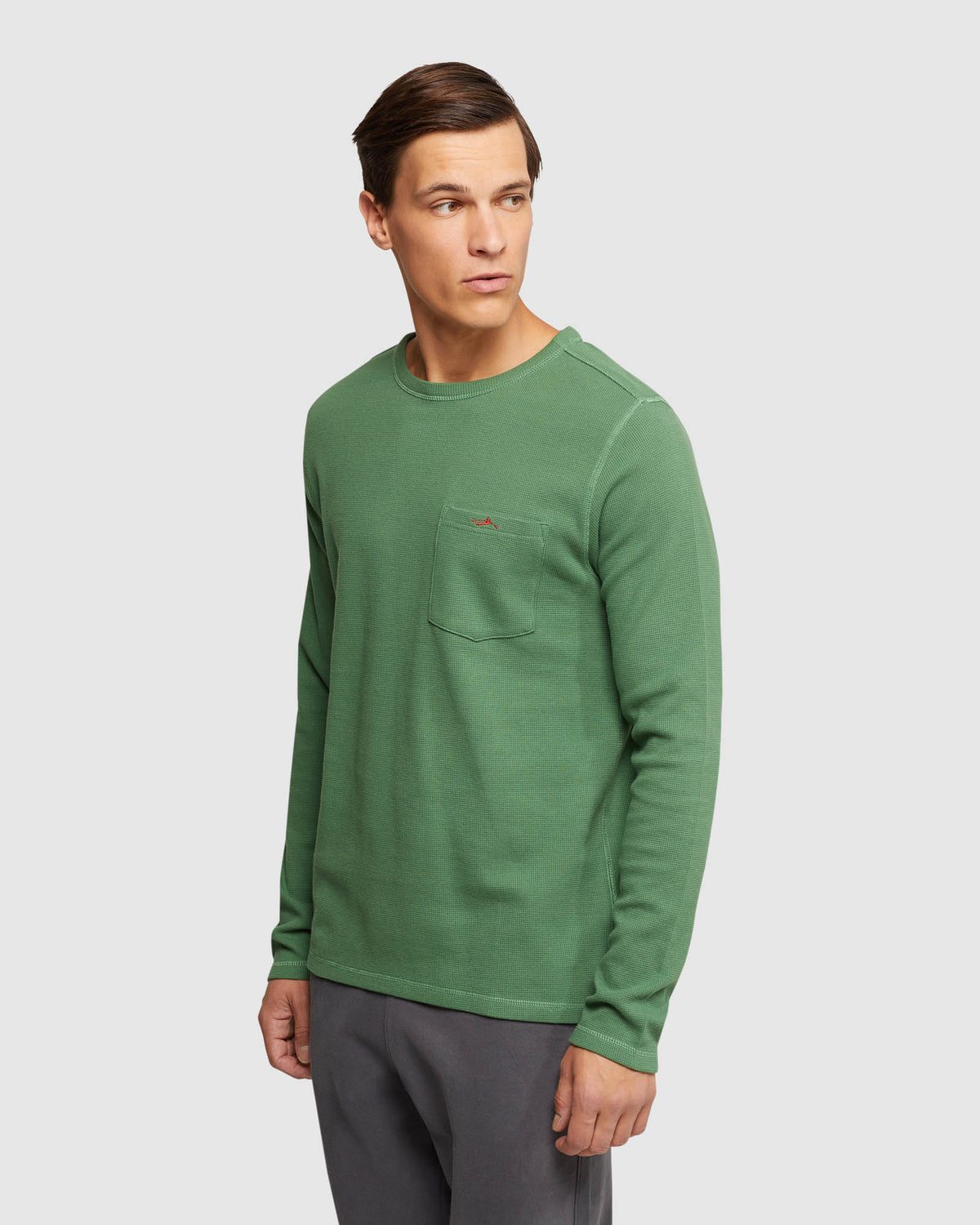 ALBERT WAFFLE LONG SLEEVE TEE MENS KNITS