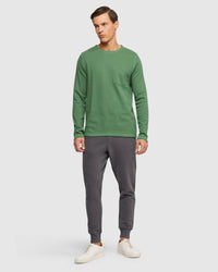 ALBERT WAFFLE LONG SLEEVE TEE MENS KNITS