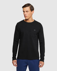ALBERT WAFFLE LONG SLEEVE TEE MENS KNITS