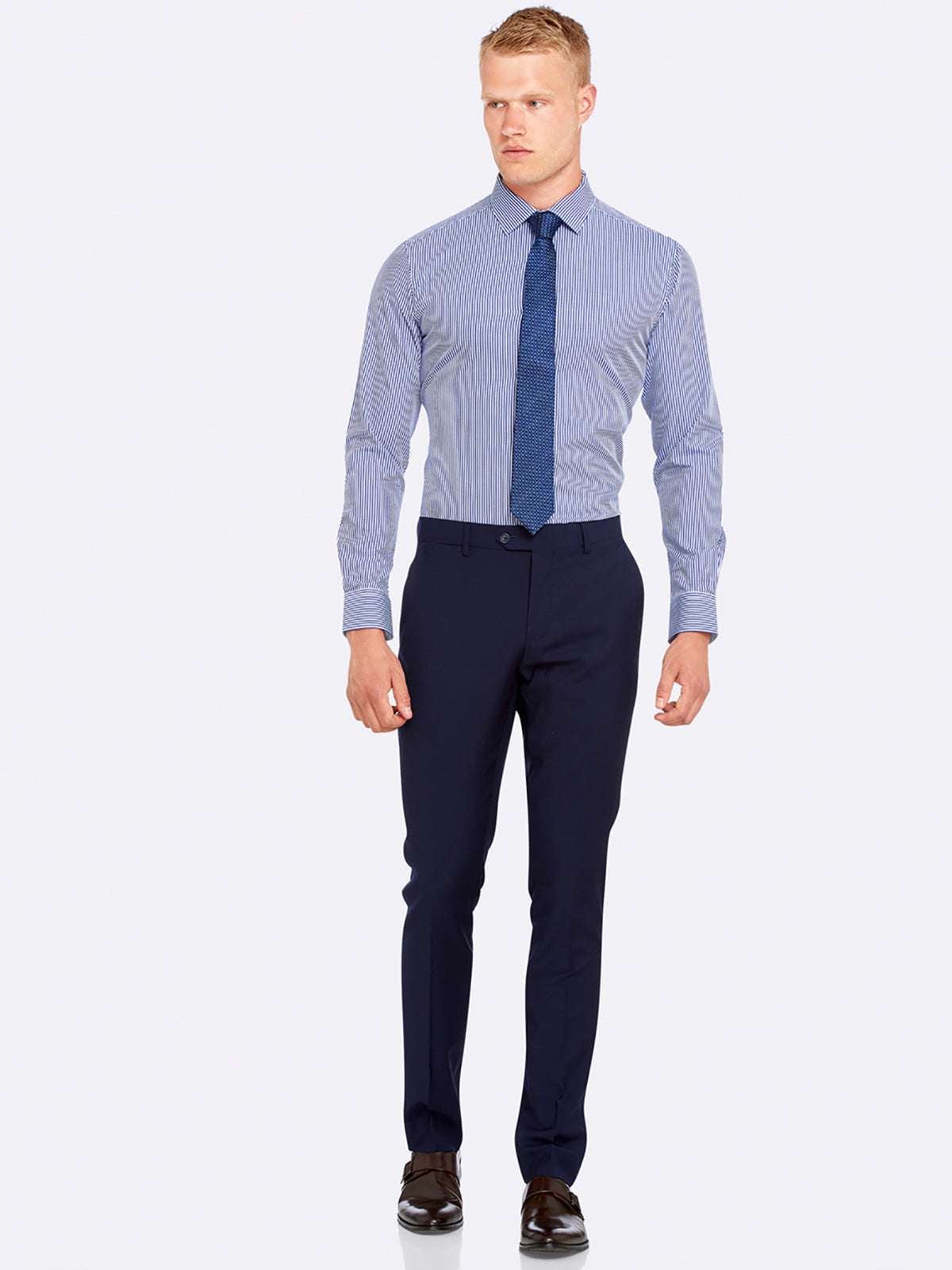 BECKTON STRIPE SHIRT RED