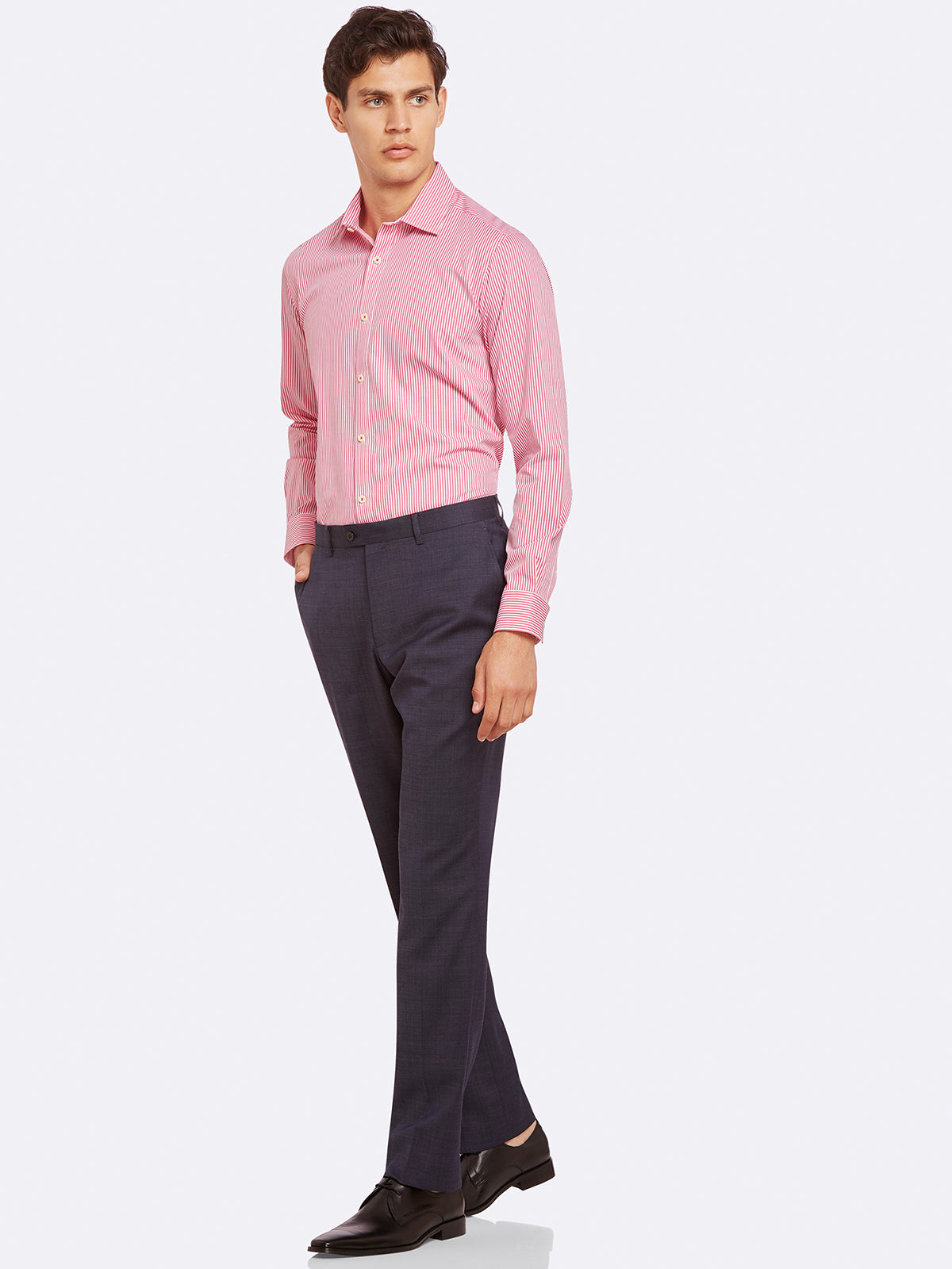 BECKTON STRIPE SHIRT RED