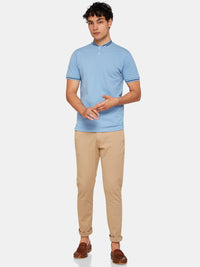 MILES PIQUE POLO SKY