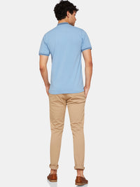 MILES PIQUE POLO SKY