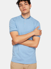 MILES PIQUE POLO SKY