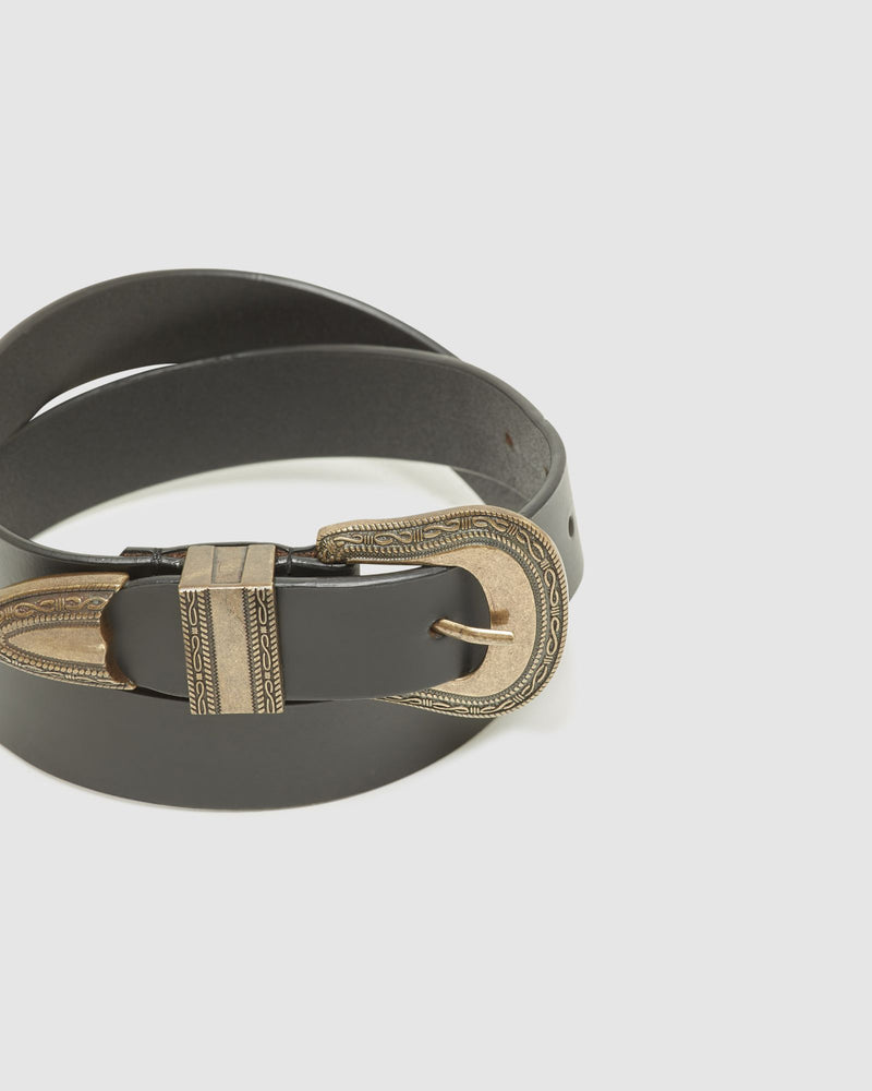 WILLA WESTERN LEATHER BELT WOMENS ACCESSORIES