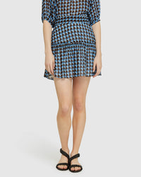 MARTINA GEORGETTE SKIRT BLUE