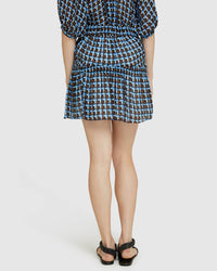 MARTINA GEORGETTE SKIRT BLUE