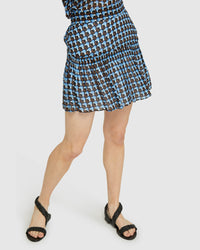 MARTINA GEORGETTE SKIRT BLUE