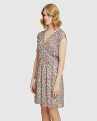 ARIALLA SPOT DRESS PINK MULTI