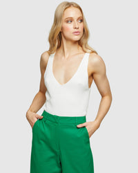 MILA RIB SINGLET WOMENS KNITWEAR