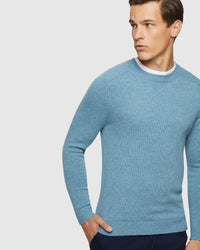 RITCHIE CREW NECK LAMBSWOOL KNIT MENS KNITWEAR