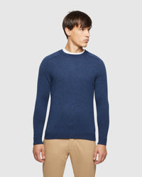 RITCHIE CREW NECK LAMBSWOOL KNIT MENS KNITWEAR