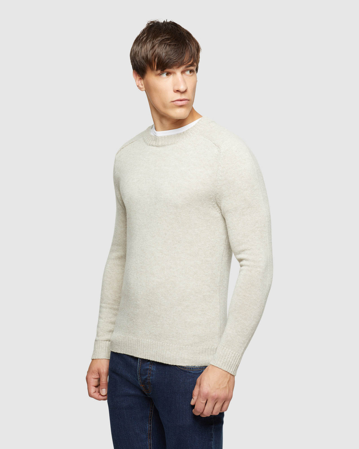 RITCHIE CREW NECK LAMBSWOOL KNIT MENS KNITWEAR