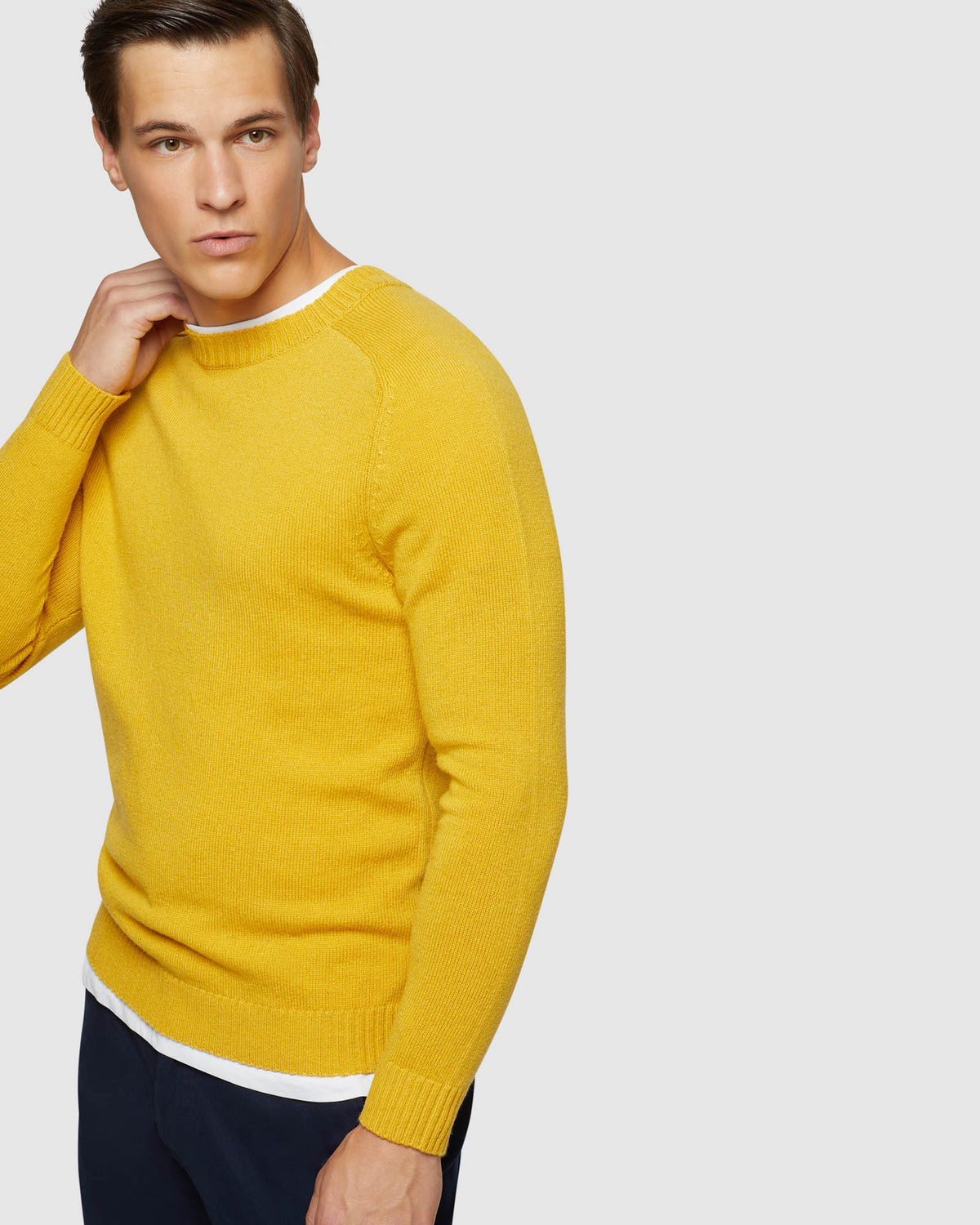 RITCHIE CREW NECK LAMBSWOOL KNIT MENS KNITWEAR