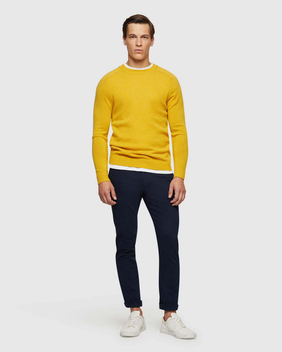 RITCHIE CREW NECK LAMBSWOOL KNIT MENS KNITWEAR