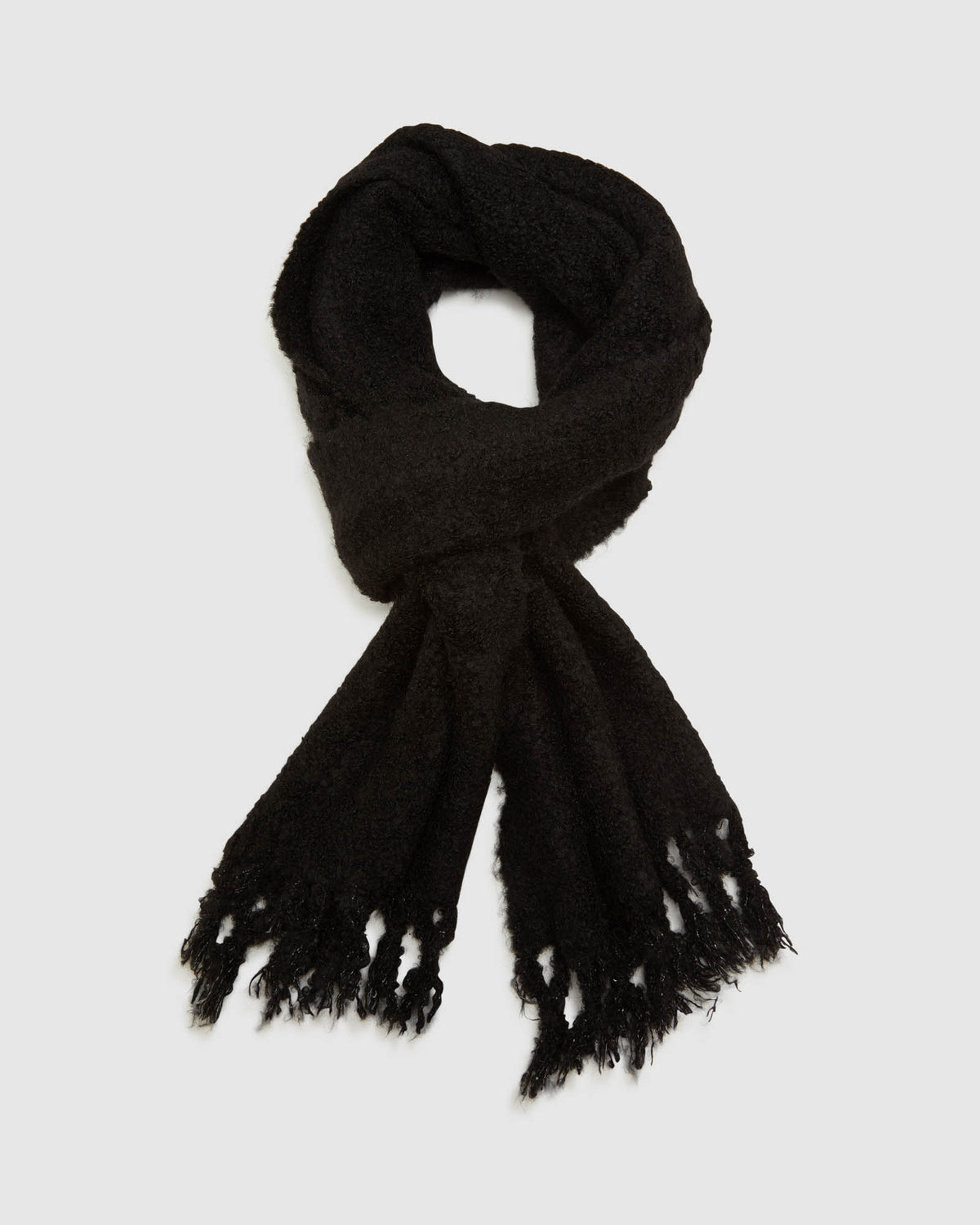 BREE BOUCLE KNIT SCARF WOMENS ACCESSORIES