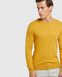 CREW NECK COTTON CASHMERE PULLOVER - PREORDER (~1-2 weeks) MENS KNITWEAR
