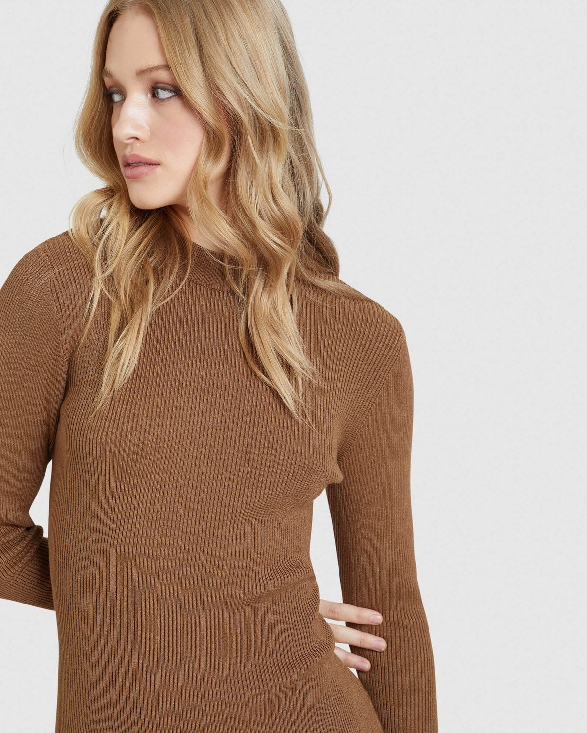 JULES RIB MINI DRESS WOMENS DRESSES