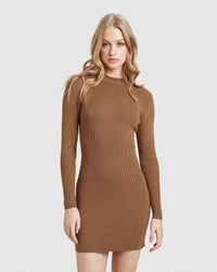 JULES RIB MINI DRESS WOMENS DRESSES