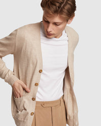 BRADLEY CASHMERE BLEND CARDIGAN MENS KNITWEAR
