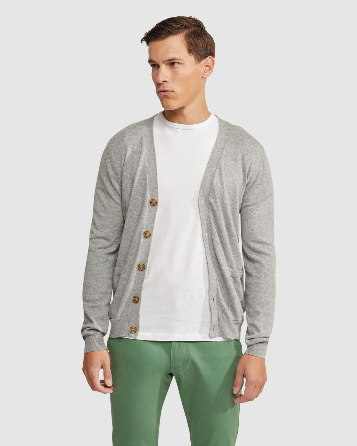 BRADLEY CASHMERE BLEND CARDIGAN MENS KNITWEAR
