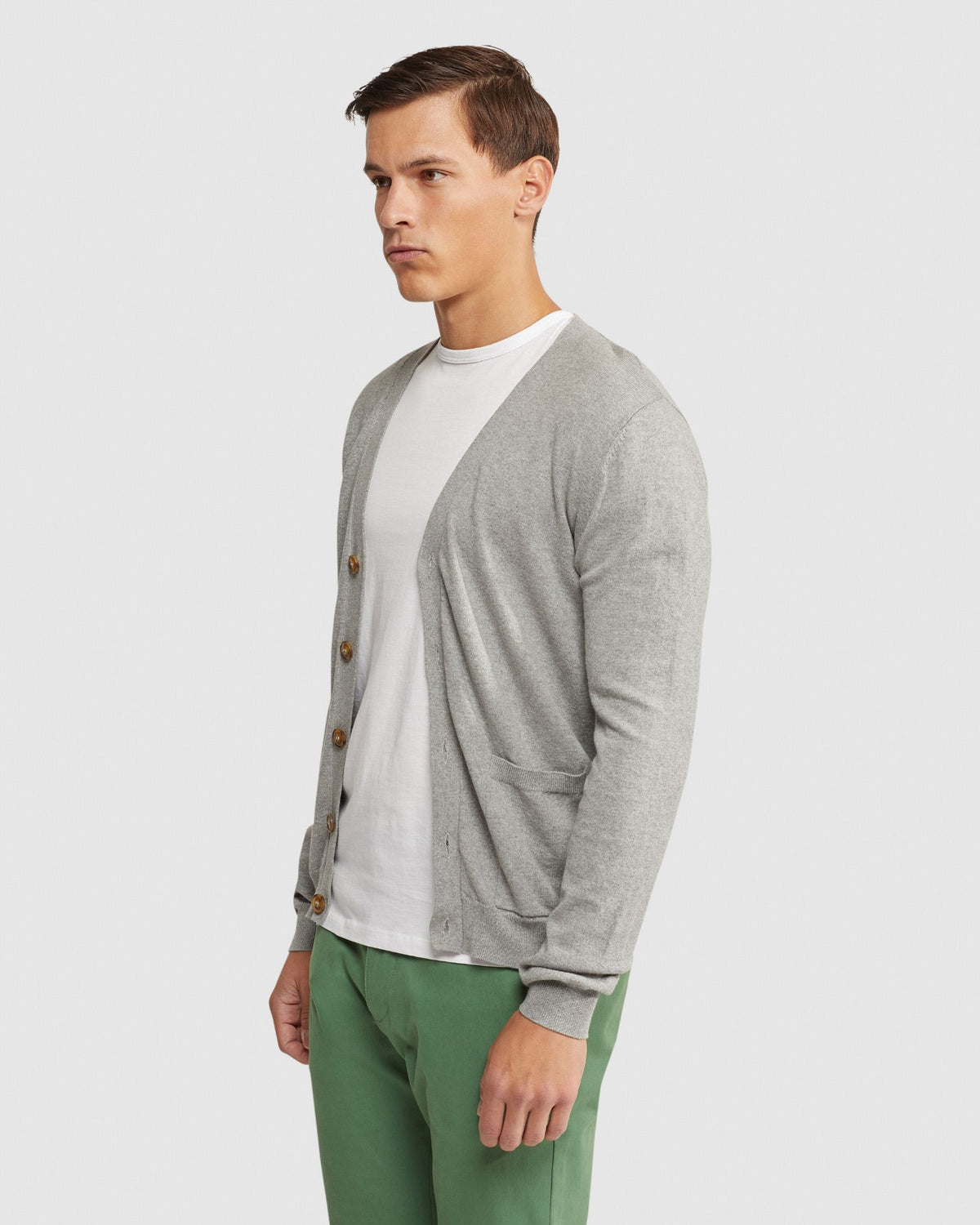 BRADLEY CASHMERE BLEND CARDIGAN MENS KNITWEAR