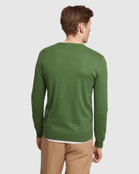 CREW NECK COTTON CASHMERE PULLOVER MENS KNITWEAR