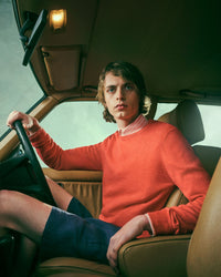 CREW NECK COTTON CASHMERE PULLOVER MENS KNITWEAR