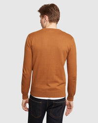 CREW NECK COTTON CASHMERE PULLOVER MENS KNITWEAR