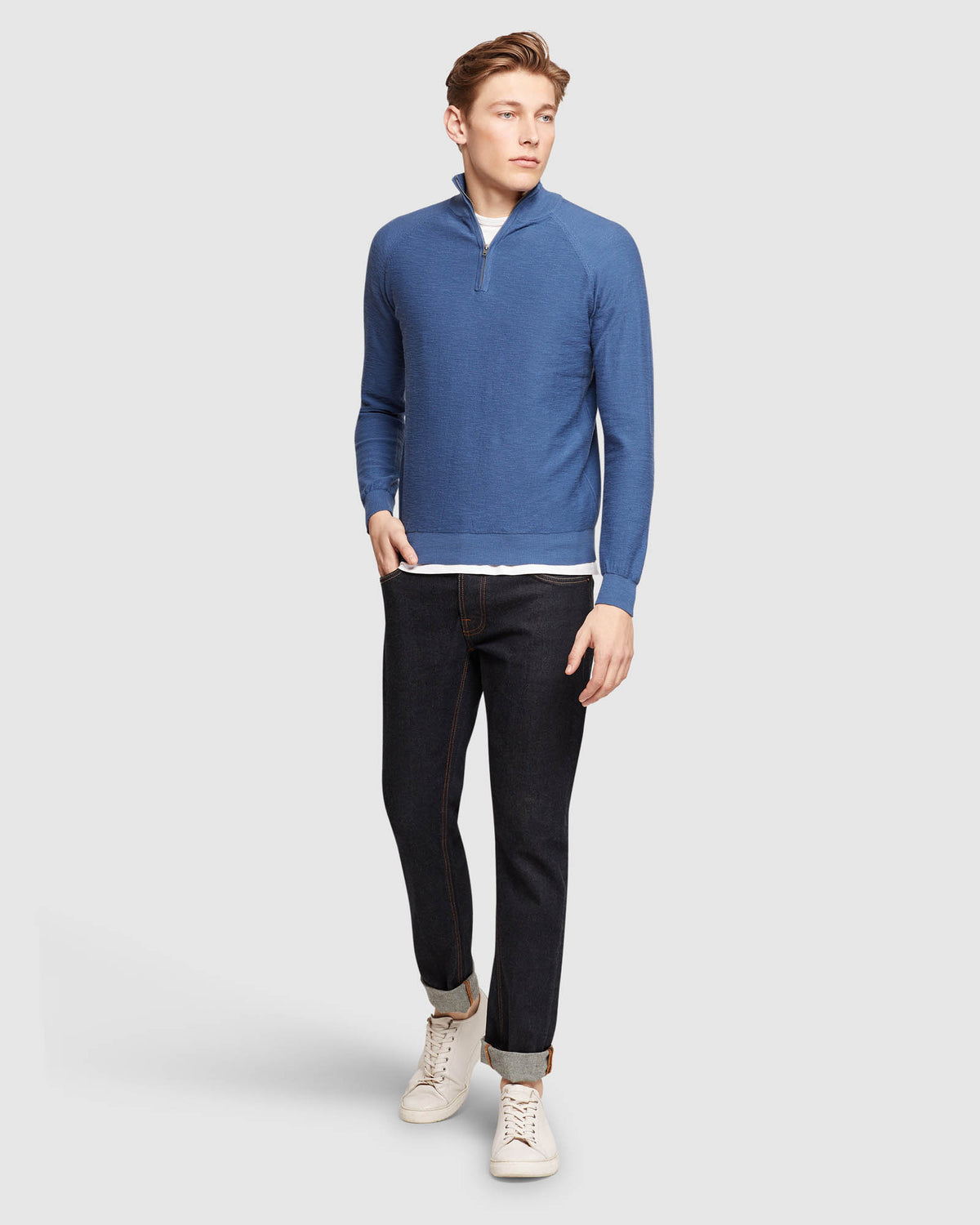 BART ZIP NECK KNIT MENS KNITWEAR
