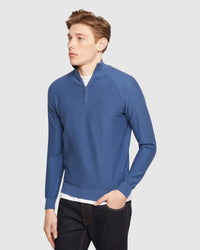 BART ZIP NECK KNIT MENS KNITWEAR