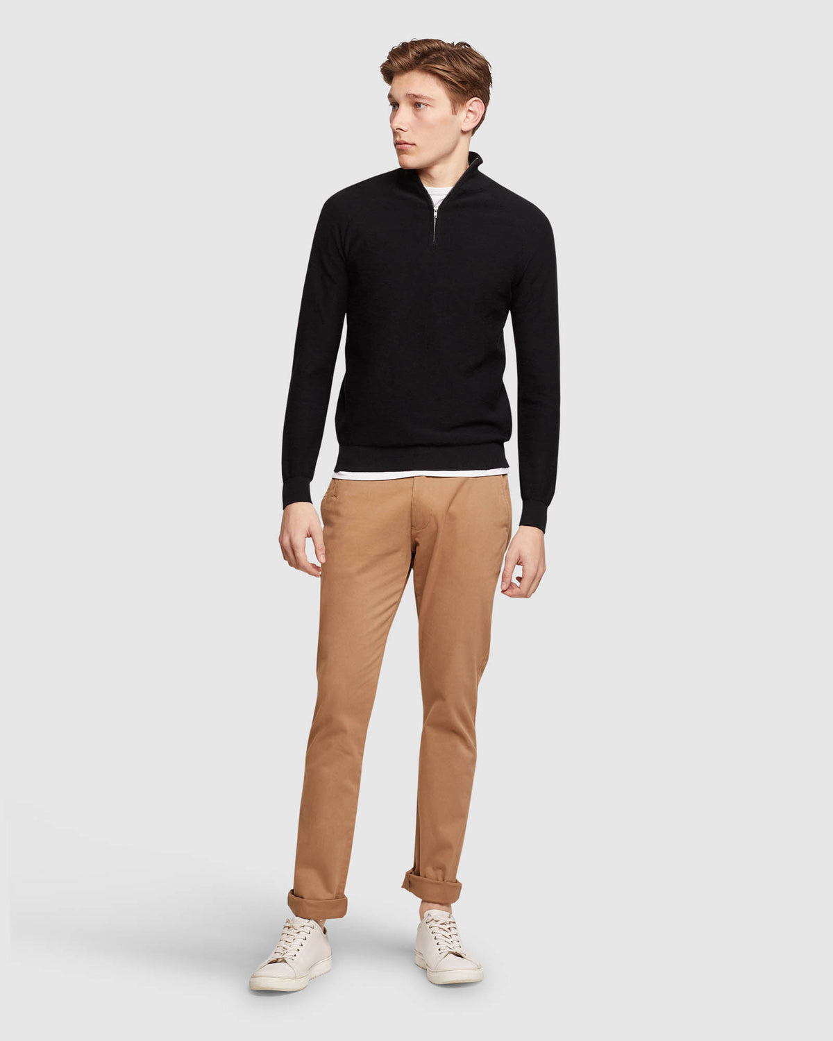 BART ZIP NECK KNIT MENS KNITWEAR